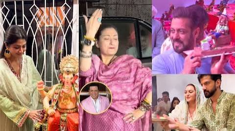बॉलीवुड सितारों ने गणपति बप्पा का किया स्वागत, सितारों के घर गूंजे ‘गणपति बप्पा मोरया’ के जयकारे